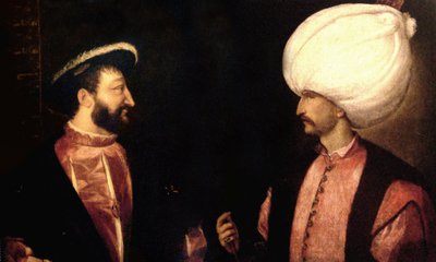 Francis I and Suleiman the Magnificent by Tiziano Vecelli